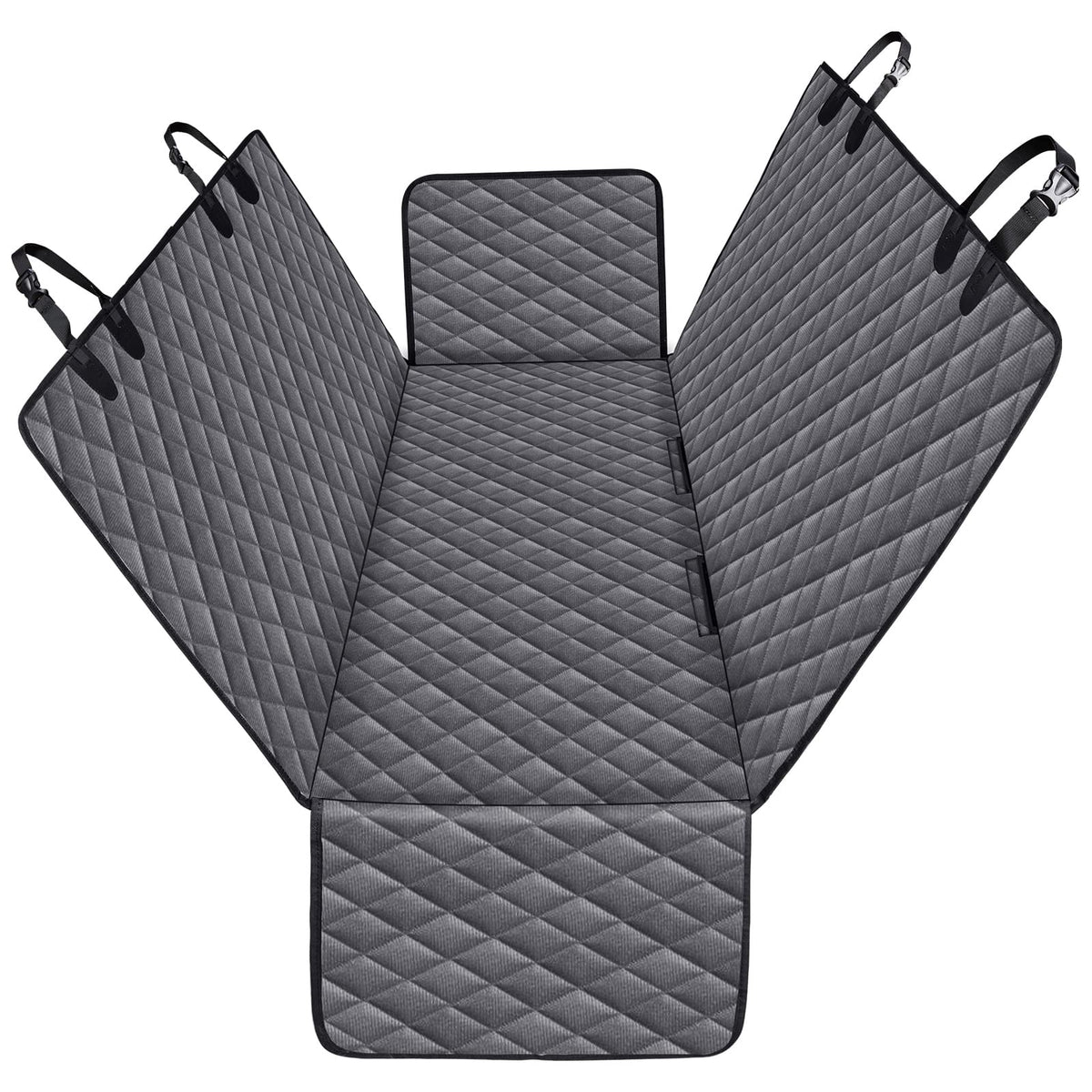 Waterproof pet car seat cover protecting vehicle interior