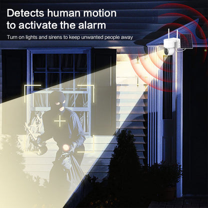 Outdoor 4MP security camera with solar power