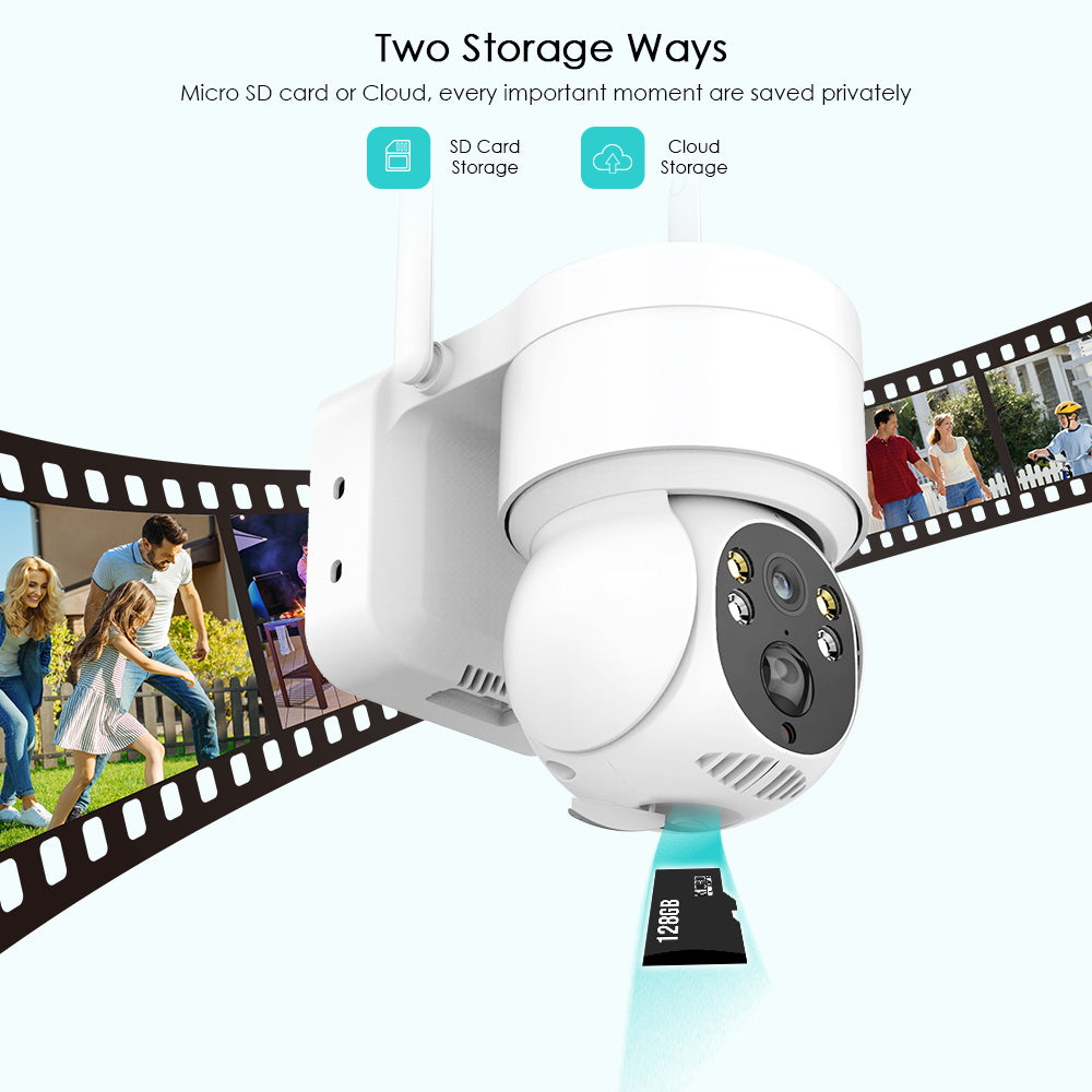 4MP solar wireless outdoor security camera