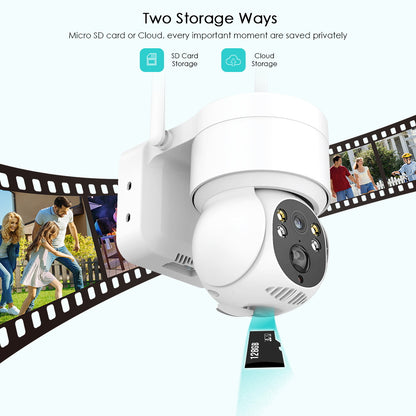 4MP solar wireless outdoor security camera