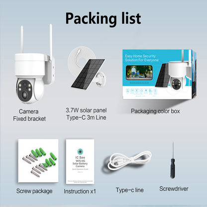 4MP solar wireless outdoor security camera