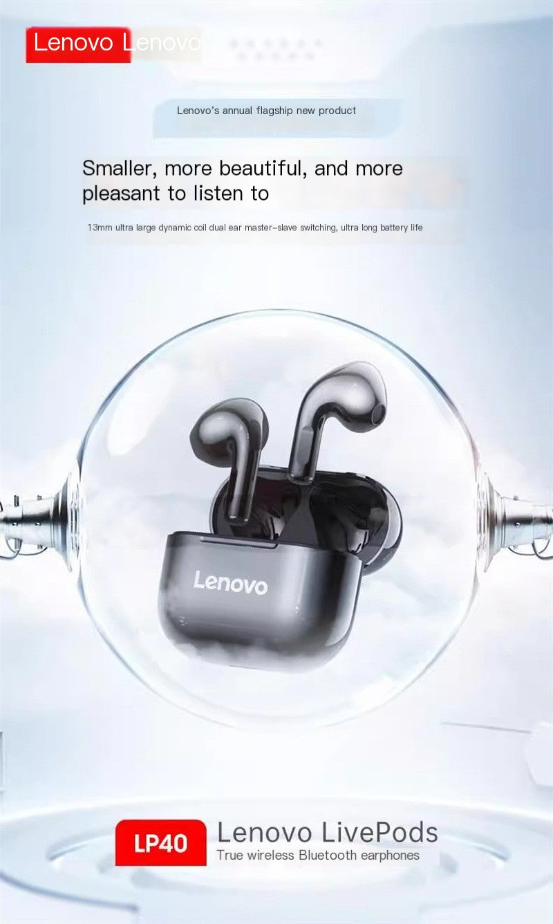 Lenovo P1 Series Bluetooth Earbuds with charging case.