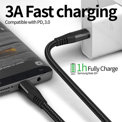Premium USB Type-C cable supporting 100W fast charging