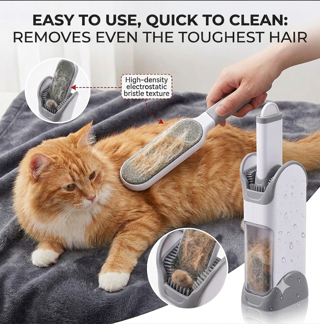 Dog grooming kit with hair collection vacuum