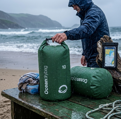 Lightweight waterproof bag for beach and hiking