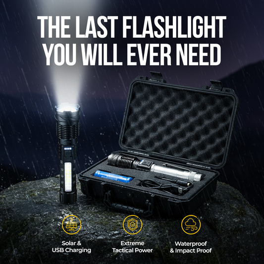 BUILT FOR EVERY ADVENTURE

• Camping

• Hiking

• Emergency Kit

• Home Security

• Outdoor Activities