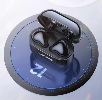 Lenovo P1 Series Bluetooth Earbuds with charging case.