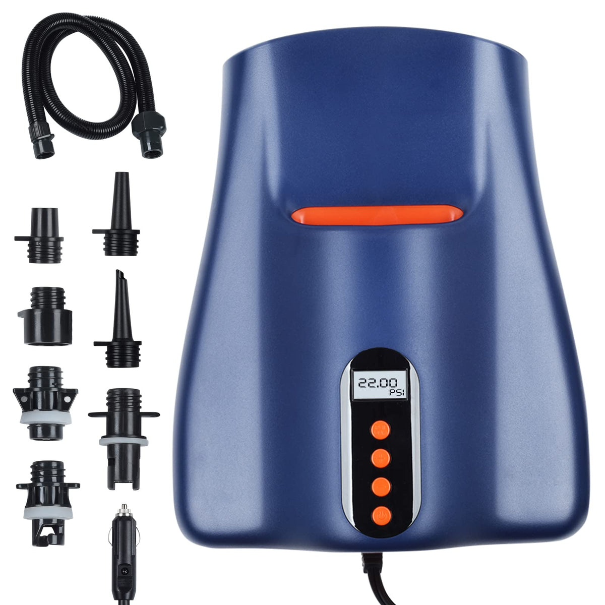 Portable high-pressure pump for inflatable paddle boards