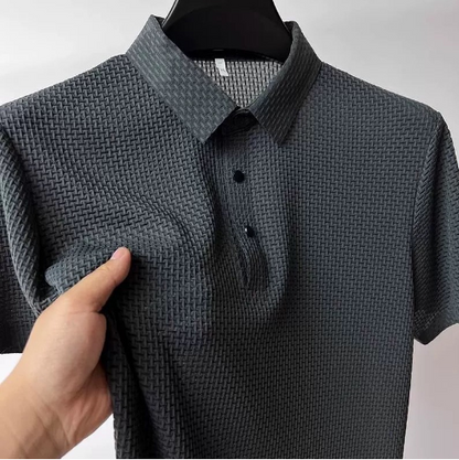 Premium men's polo shirt designed for lightweight everyday comfort